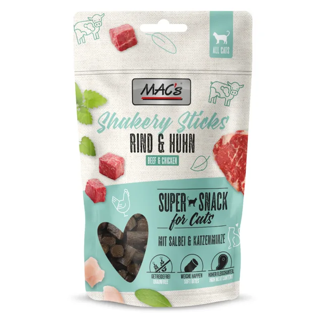 MAC's CAT Shakery Sticks - hovězí (50 g)