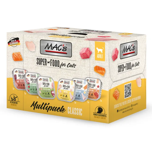 MAC's Cat vanička zkušební balení - 6 x 100 g míchané balení (6 druhů)