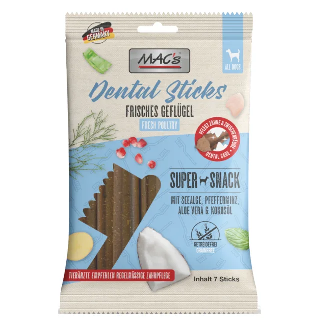 MAC's Dog Dental Sticks - čerstvá drůbež