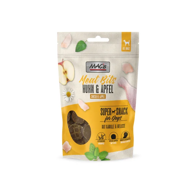 MAC´s Dog Meat Bits - kuřecí a jablka (6 x 90 g)