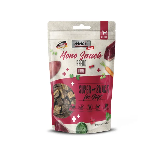 MAC's Dog Mono Snack - kůň 100 g