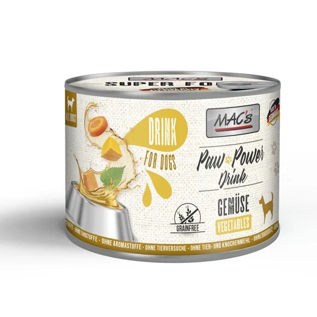 MAC's Dog Paw Power Drink 6 x 185 g - zelenina