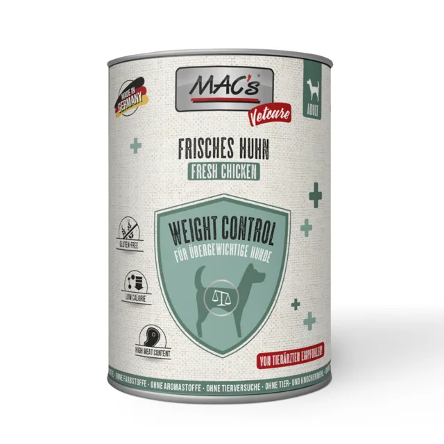 MAC's Dog Vetcare kontrola hmotnosti 6 x 400 g - kuřecí