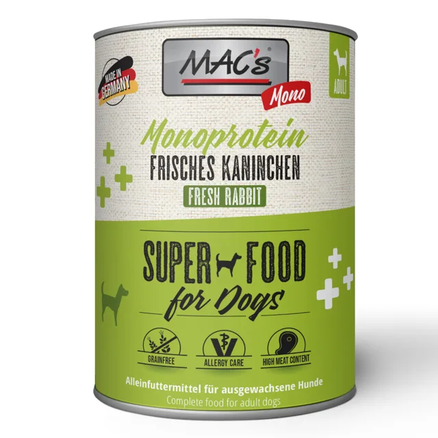 MAC's Mono Sensitive 6 x 800 g - králičí