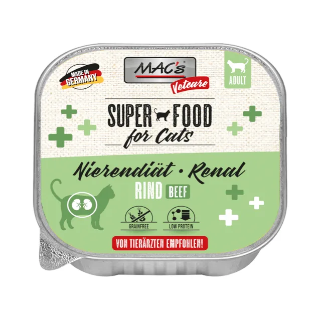 MAC's Vetcare Cat ledvinová dieta / Renal - losos a kuřecí (16 x 100 g)