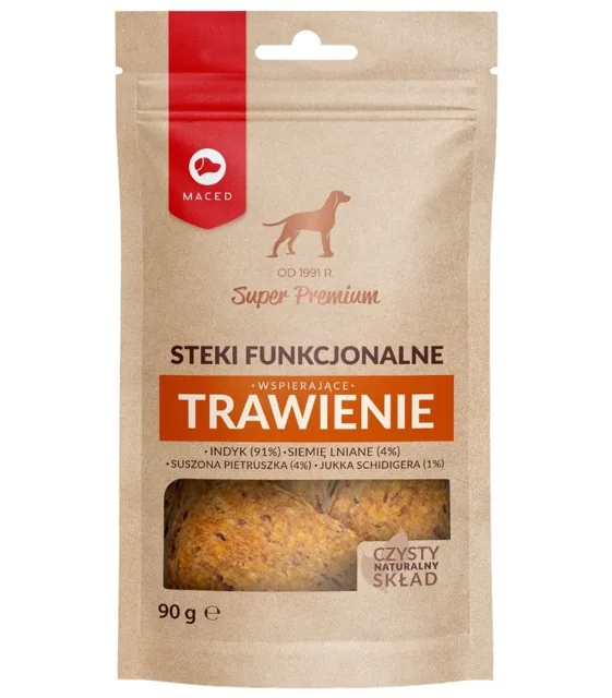 MACED Funkční steaky z krůty 90g, lahůdky podporující trávení