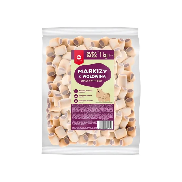MACED Hovězí markýzové sušenky pro psy 1 kg