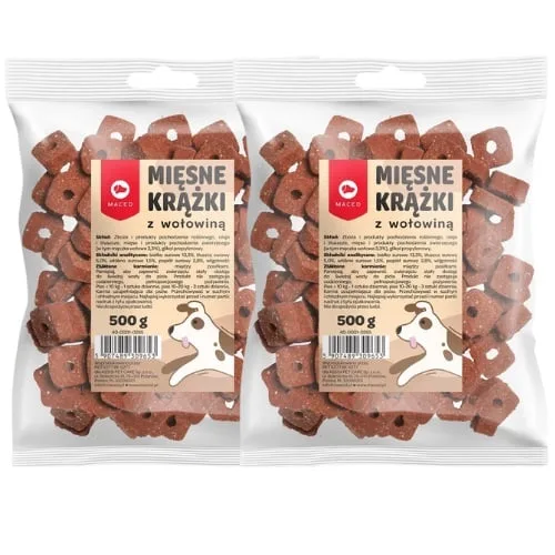 MACED Hovězí masové kroužky 2x500 g