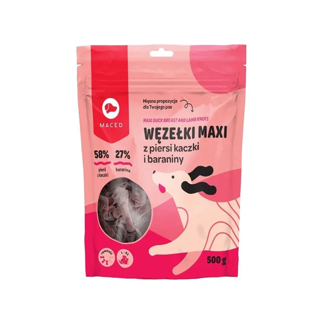 MACED Jehněčí měkký uzel pro psa 12,5 cm 500 g