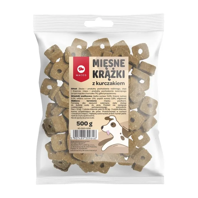 MACED kroužky s kuřecím masem 500 g