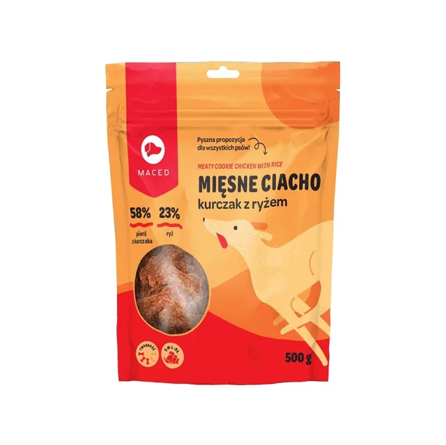 MACED Kuřecí a rýžové kostky pro psy 500g