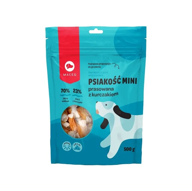 MACED Lisovaná kost s kuřecím masem 6 cm 500 g
