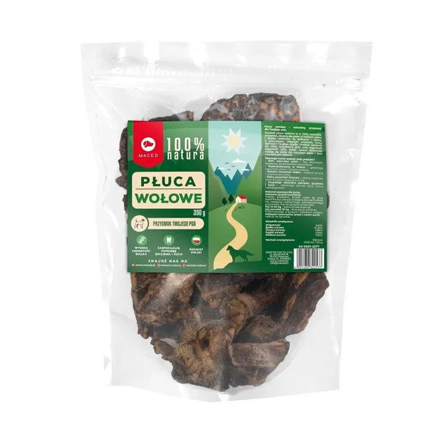 MACED Natural Sušené hovězí plíce 350 g