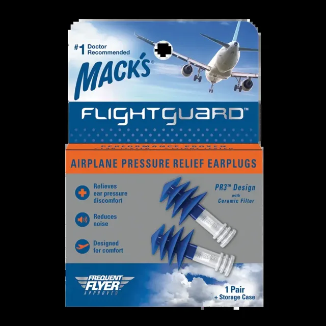 Mack's Špunty do uší do letadla Flightguard
