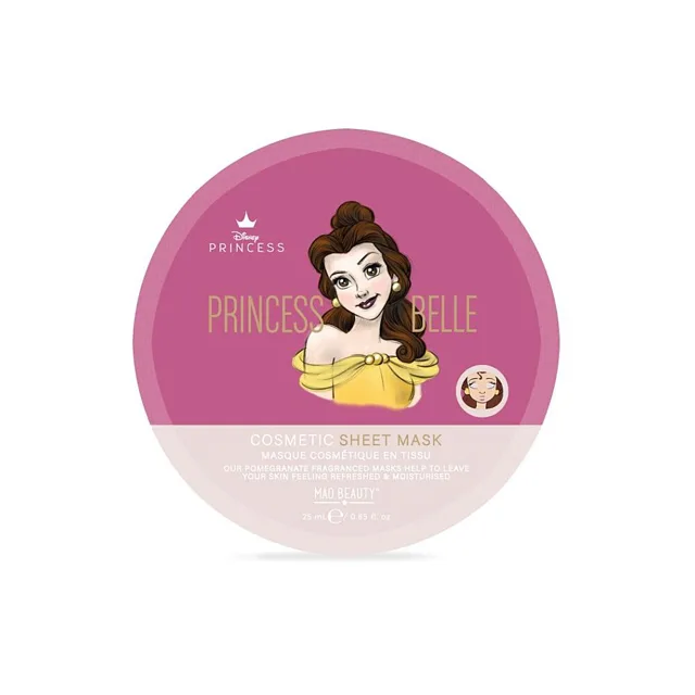 MAD BEAUTY Belle pure princess textilní maska na obličej 25 ml