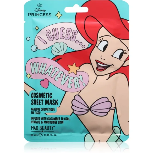 Mad Beauty Disney Princess Ariel hydratační plátýnková maska 25 ml