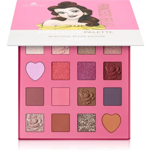 Mad Beauty Disney Princess Belle paletka očních stínů 14x1.3 g
