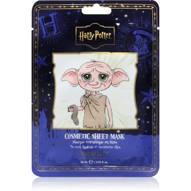 Mad Beauty Harry Potter Dobby plátýnková maska se zvláčňujícím účinkem 25 ml