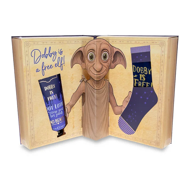 MAD BEAUTY Set na nohy HP Dobby 1 x 150 ml a pár ponožek unisex Máta