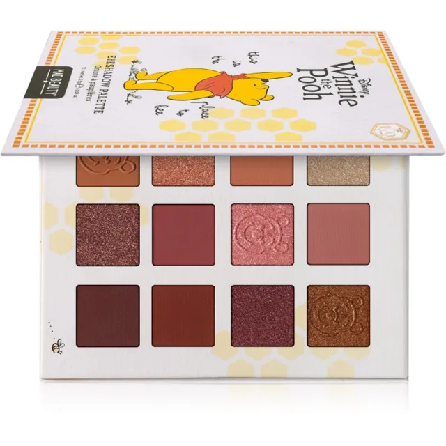 Mad Beauty Winnie The Pooh Eyeshadow Palette paletka očních stínů 12x2.5 g