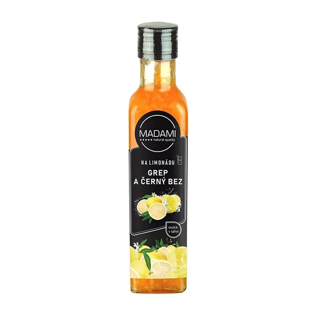 MADAMI Ovoce na limonádu grep & černý bez 250 ml