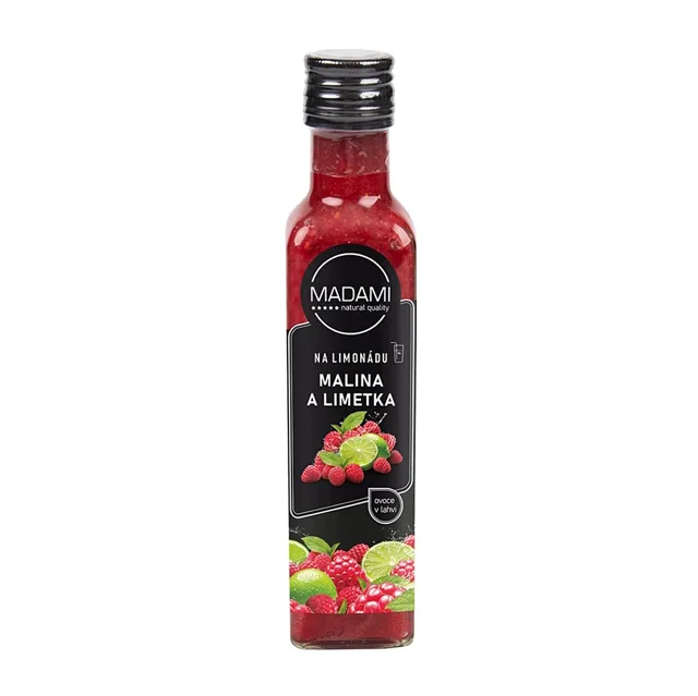 MADAMI Ovoce na limonádu malina & limetka 250 ml