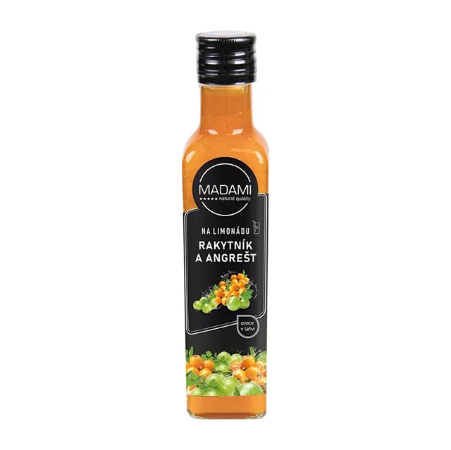 MADAMI Ovoce na limonádu rakytník & angrešt 250 ml