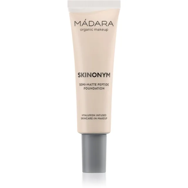 MÁDARA Skinonym Semi-Matte Peptide dlouhotrvající make-up s peptidy odstín Porcelain 10 30 ml