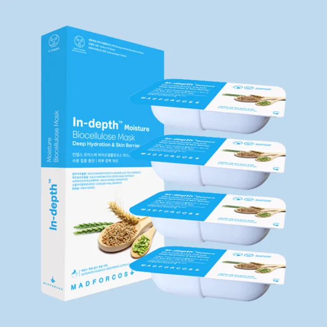 MADFORCOS - In-Depth Moisture Biocellulose Mask - Hloubkově hydratační maska z biocelulózy - 4 ks