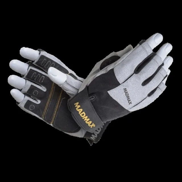 MadMax Fitness rukavice DAMASTEEL MFG871 šedé - XL