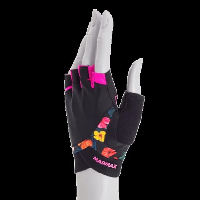 MadMax Flower Power rukavice MFG770 černé - M