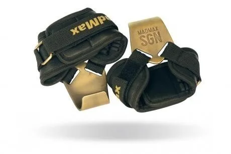 MADMAX háky Metallic lat hooks kožené - MFA 333, uni
