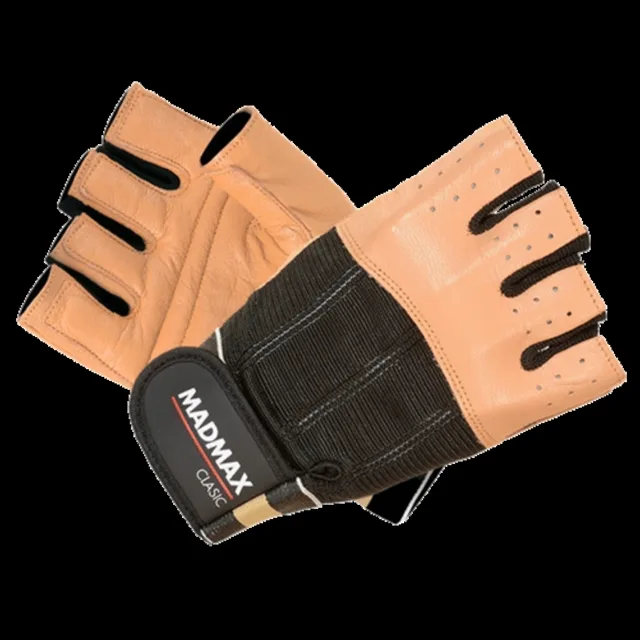 MadMax Rukavice Clasic MFG248 hnědé - XL