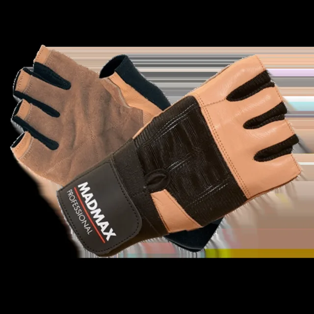MadMax Rukavice Professional MFG269 hnědé - L