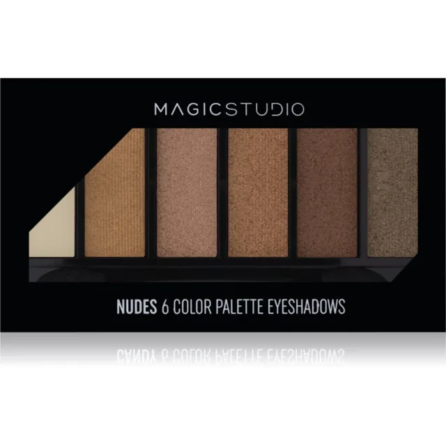 Magic studio 6 Color Palette Eyeshadows paletka očních stínů odstín 02 Nude 6.3 g