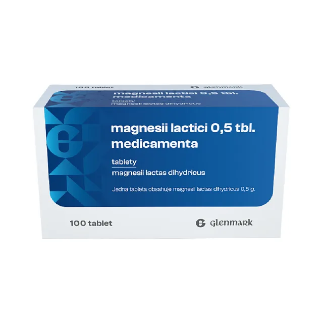 MAGNESII lactici Medicamenta 0,5 g x 100 tablet