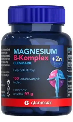 Magnesium B-komplex+Zinek Glenmark tbl.100