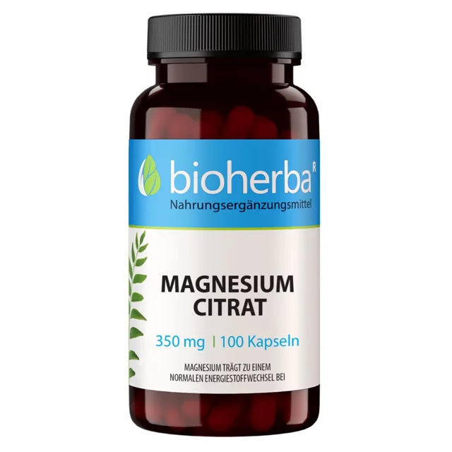 Magnesium citrát 350 mg - 100 kapslí - Bioherba