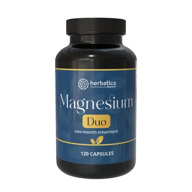 Magnesium DUO dvouměsíční kúra - 120 kapslí - Herbatica