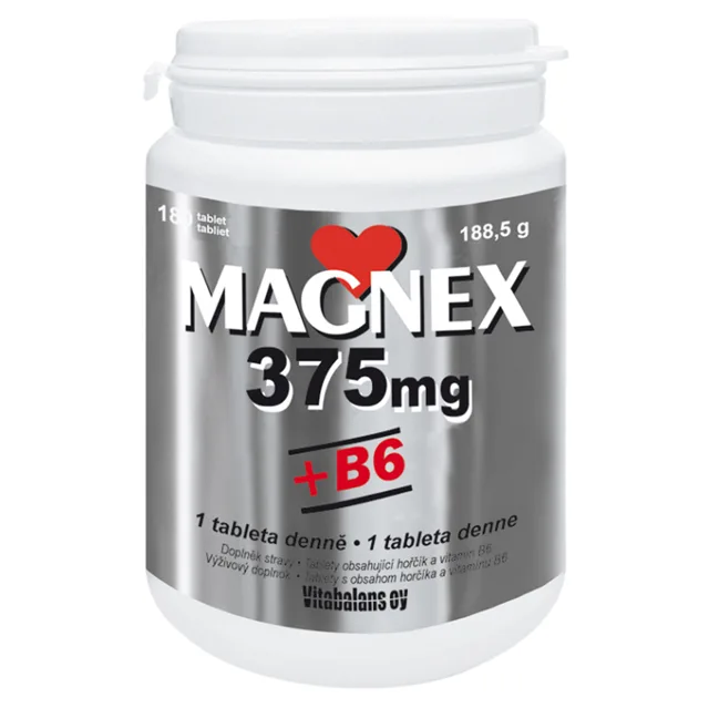 MAGNEX 375 mg + vitamin B6 180 tablet