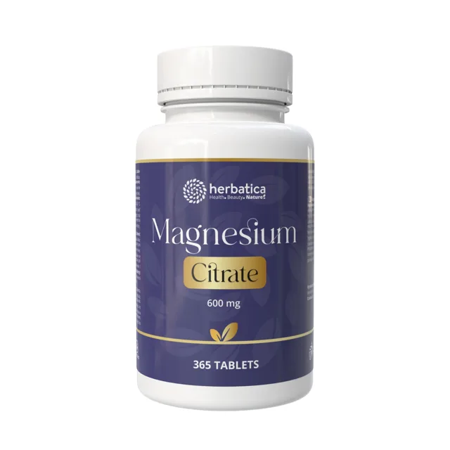 Magnézium citrát 600 mg - 365 tablet - Herbatica