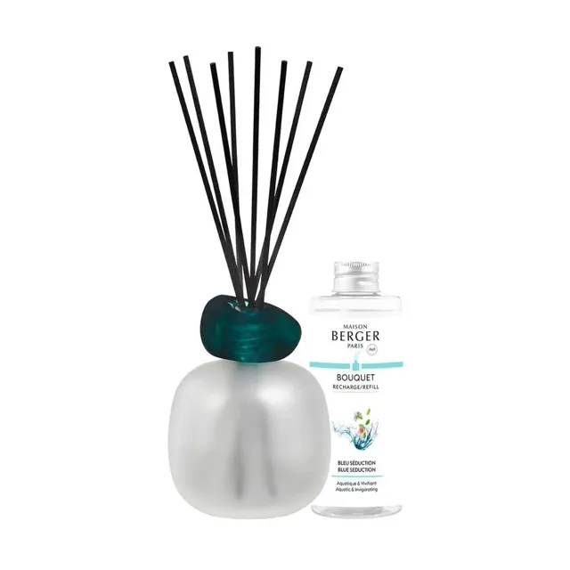 Maison Berger Paris Dárková sada aroma difuzér Mineral Frosted + náplň Blue Seduction 180 ml