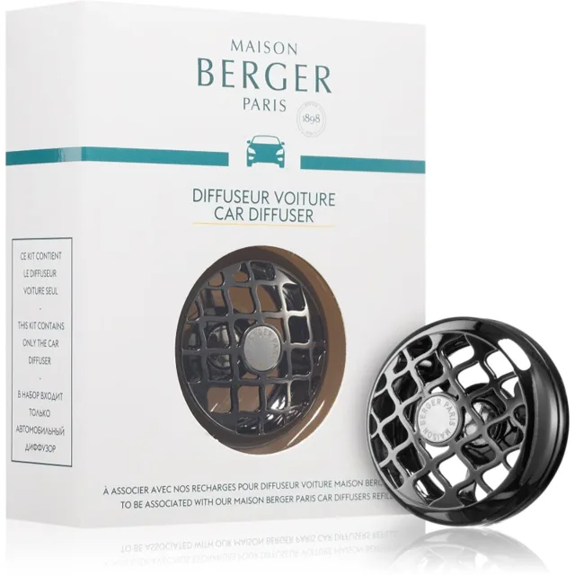Maison Berger Paris Resonance Gunmetal držák na vůni do auta (Matte Black) 1 ks