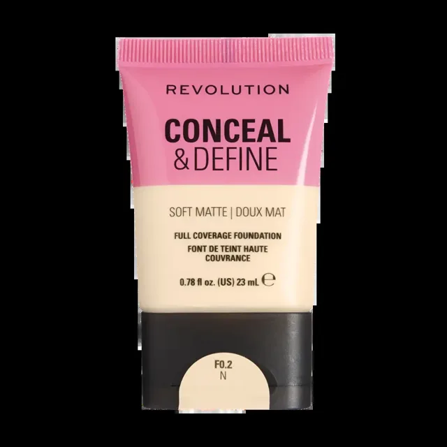 Makeup Revolution Lehký matující make-up Conceal & Define F0.2N