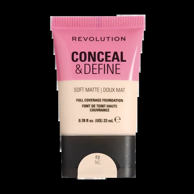 Makeup Revolution Lehký matující make-up Conceal & Define F2NC