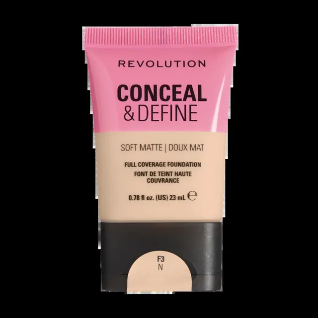 Makeup Revolution Lehký matující make-up Conceal & Define F3N