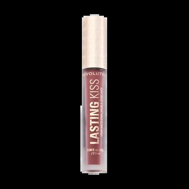 Makeup Revolution Matná tekutá rtěnka Lasting Kiss Plum Pink