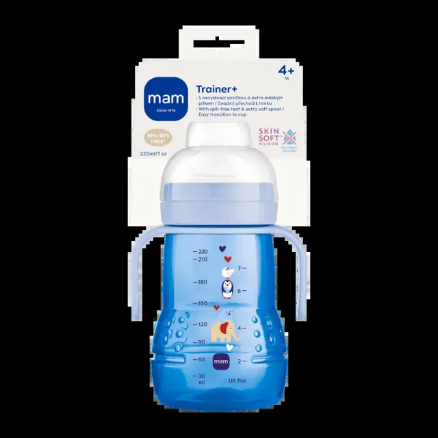 MAM Dětská lahev Trainer, 4m+, různé druhy 220 ml