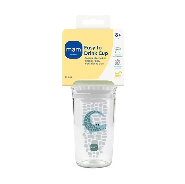MAM Hrnek easy to drink hrnek 8+m zelený 290 ml