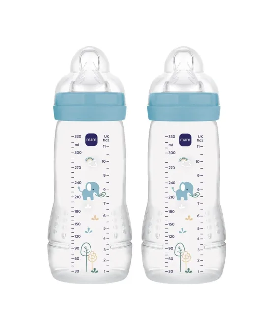 MAM Láhev Baby Bottle 330 ml 2 ks modrá